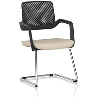 Cosmo Cantilever Chair Black Frame Bespoke Colour Seat Quest Shell