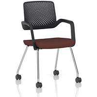 Cosmo Training Chair Black Frame Bespoke Colour Seat Rivet Forge