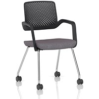 Cosmo Training Chair Black Frame Bespoke Colour Seat Rivet Fuse