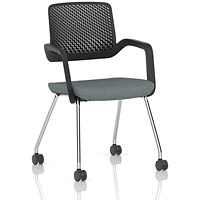 Cosmo Training Chair Black Frame Bespoke Colour Seat Rivet Tensile