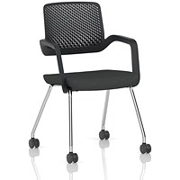 Cosmo Training Chair Black Frame Bespoke Colour Seat Quest Mussel