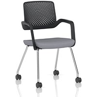 Cosmo Training Chair Black Frame Bespoke Colour Seat Quest Shell