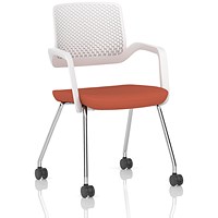 Cosmo Training Chair White Frame Bespoke Colour Seat Quest Crab