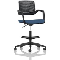 Cosmo Hi Rise Chair Black Frame Bespoke Colour Seat Quest Limpet