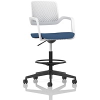 Cosmo Hi Rise Chair White Frame Bespoke Colour Seat Quest Limpet