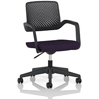 Cosmo Task Operator Chair, Black Frame, Tansy Purple