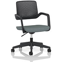 Cosmo Task Operator Chair Black Frame Bespoke Colour Seat Rivet Tensile