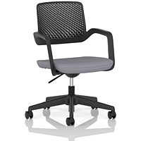 Cosmo Task Operator Chair Black Frame Bespoke Colour Seat Quest Shell