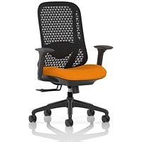 Prism Mesh Back Chair, Height Adjustable Arms, Senna Yellow