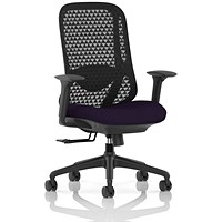 Prism Mesh Back Chair, Height Adjustable Arms, Tansy Purple
