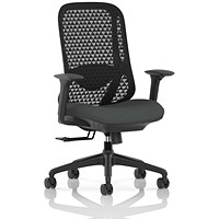 Prism Mesh Back Chair, Height Adjustable Arms, Quest Mussel