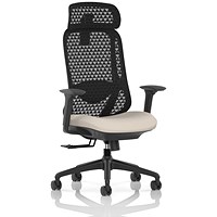Prism Mesh Back Chair, Headrest, Height Adjustable Arms, Quest Salt