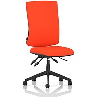 Orlena High Back Task Operator Chair, Tabasco Orange