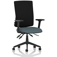 Orlena High Black Back Task Operator Chair, Height Adjustable Arms, Rivet Quench