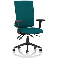 Orlena High Back Task Operator Chair, Height Adjustable Arms, Maringa Teal