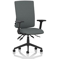 Orlena High Back Task Operator Chair, Height Adjustable Arms, Rivet Tensile