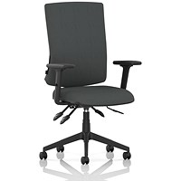 Orlena High Back Task Operator Chair, Height Adjustable Arms, Quest Mussel