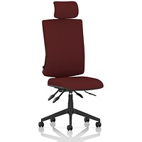 Orlena High Back Task Operator Chair, Headrest, Ginseng Chilli