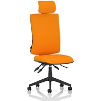Orlena High Back Task Operator Chair, Headrest, Senna Yellow
