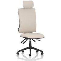 Orlena High Back Task Operator Chair, Headrest, Quest Salt