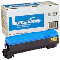Kyocera Cyan TK-570C Toner Cartridge (12,000 Page Capacity)