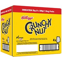 Kellogg's Crunchy Nut Bag, 500g, Pack of 4