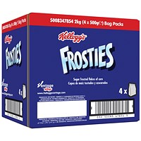 Kellogg's Frosties Bag, 500g, Pack of 4 Kellogg's Frosties Bag, 500g, Pack of 4
