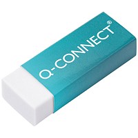 Q-Connect Plastic Eraser White (20 Pack)