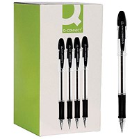 Q-Connect Delta Ballpoint Pen, Black, Pack of 12