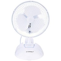 Q-Connect 6 Inch/152mm Clip On Portable Fan White