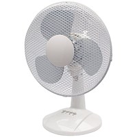 Q-Connect 12 Inch/305mm Desk Fan White