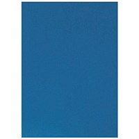 Q-Connect Binding Comb Covers, Leathergrain, Blue, A4, Pack of 100