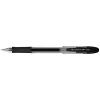 Q-Connect Quick Dry Gel Pen Medium Black (Pack of 12)