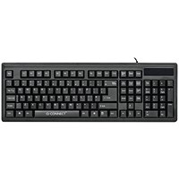Q-Connect Ergonomic Wired Keyboard Black