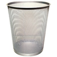 Q-Connect Waste Basket Mesh 18 Litre Silver