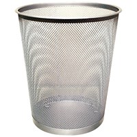 Q-Connect Waste Basket Mesh 18 Litre Silver