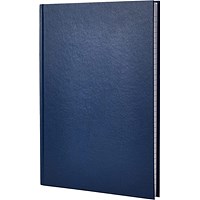 Q-Connect Manuscript Book, Blue, A4, Ruled Feint, 96 Pages