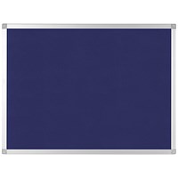 Q-Connect Noticeboard, Aluminium Trim, W1800xH1200mm, Blue Q-Connect Noticeboard, Aluminium Trim, W1800xH1200mm, Blue