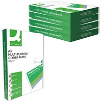 Q-Connect A3 Copier Paper, White, 80gsm, Box (5 x 500 Sheets)