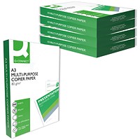 Q-Connect A3 Copier Paper, White, 80gsm, Box (5 x 500 Sheets) Q-Connect A3 Copier Paper, White, 80gsm, Box (5 x 500 Sheets)