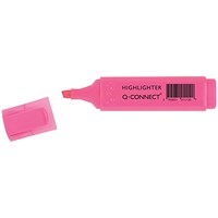 Q-Connect Pink Highlighter Pen (Pack of 10)