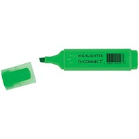 Q-Connect Green Highlighter Pen (Pack of 10)