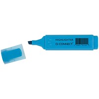 Q-Connect Blue Highlighter Pen (10 Pack)