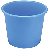Q-Connect Waste Bin, 15 Litre, Blue