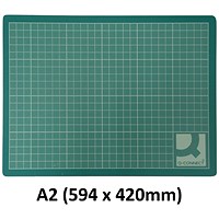 Q-Connect Cutting Mat Non-Slip PVC A2 Green