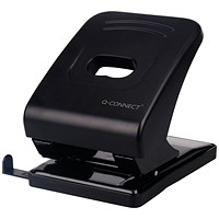 Q-Connect 2 Hole Punch, Capacity 63 Sheets, Black