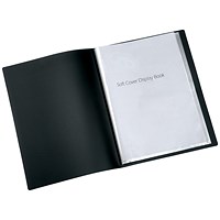 Q-Connect Display Book, 10 Pockets, Black