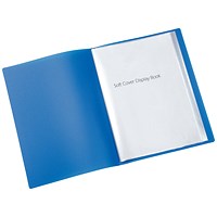 Q-Connect Display Book, 20 Pockets, Blue
