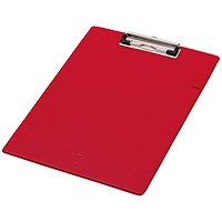 Q-Connect PVC Clipboard, Foolscap, Red