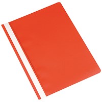 Q-Connect A4 Project Folders, Red, Pack of 25